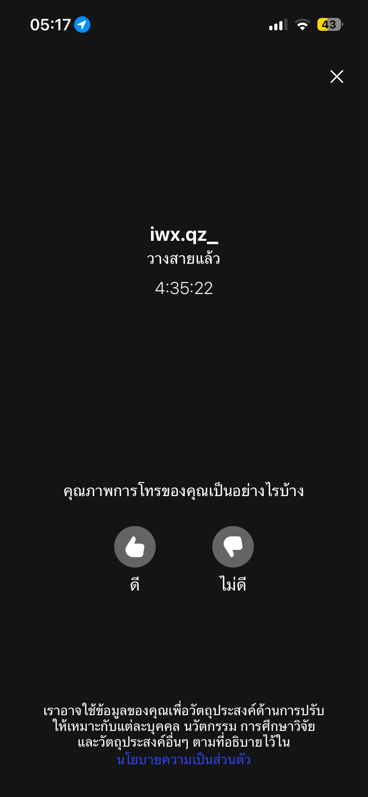 ประวัติการคอล